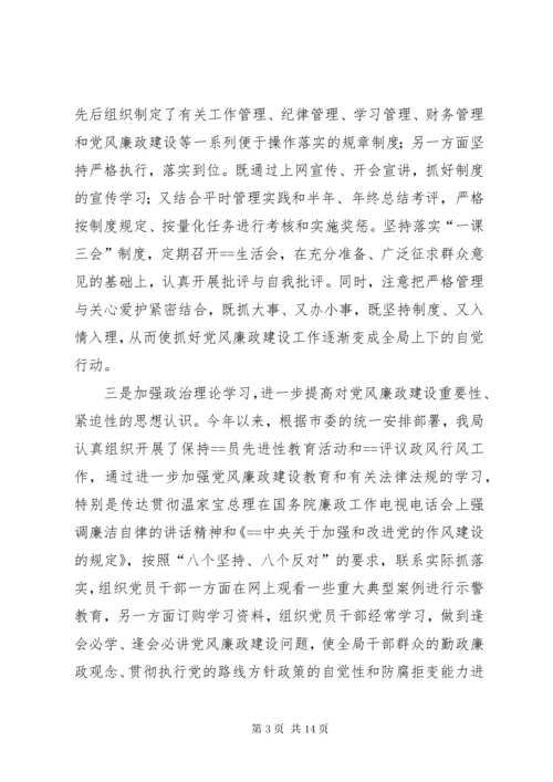 4廉政建设自查报告.docx