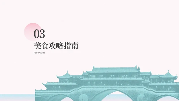 粉蓝色复古风成都旅游攻略