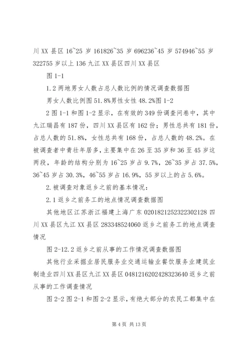 县开展农民工就业培训情况的调查汇报 (2).docx