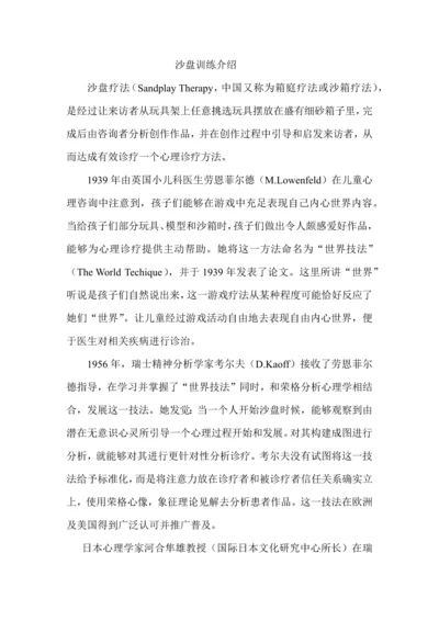 沙盘活动专项方案及介绍.docx