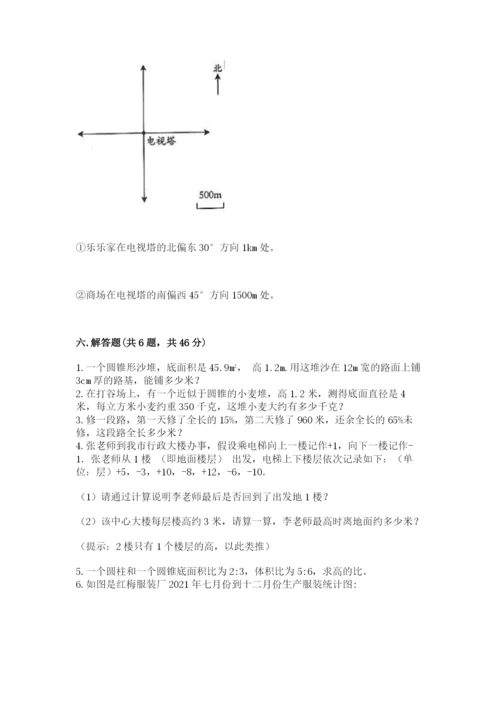 北京版小学六年级下册数学期末综合素养测试卷附答案【名师推荐】.docx