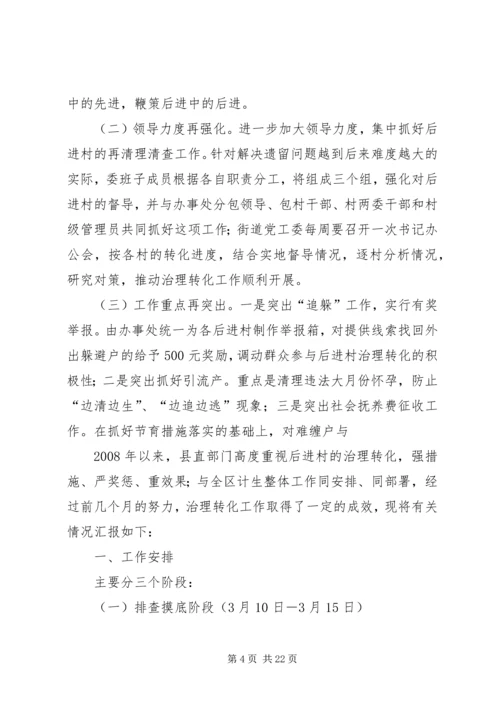 县直部门后进村治理转化情况汇报范文合集_1.docx