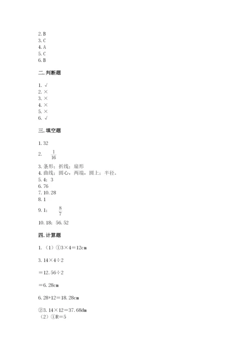 2022六年级上册数学期末测试卷附参考答案（轻巧夺冠）.docx