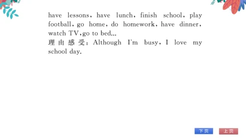 【外研版】七上 Module5 My school day 模块话题阅读与写作 习题课件