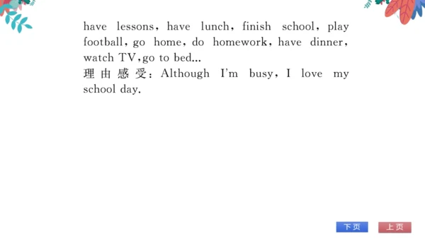 【外研版】七上 Module5 My school day 模块话题阅读与写作 习题课件