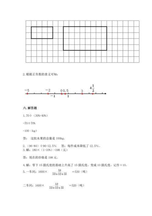 最新人教版六年级下册数学期末测试卷及答案（新）.docx