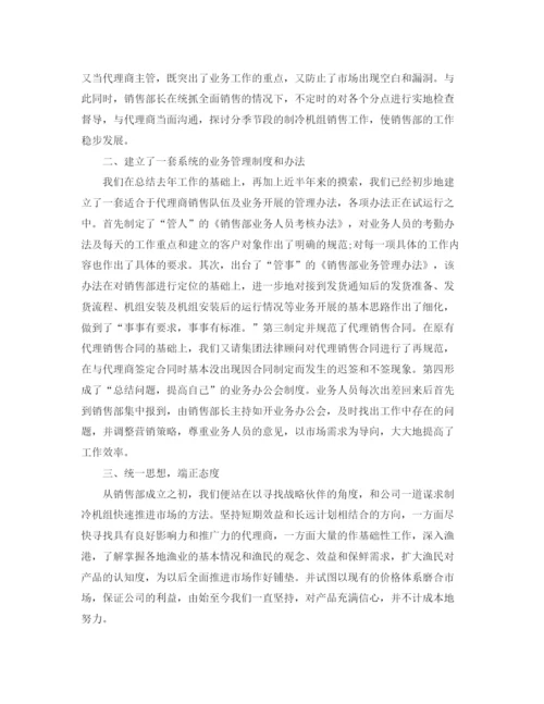 精编之家电销售人员工作总结精选范文.docx