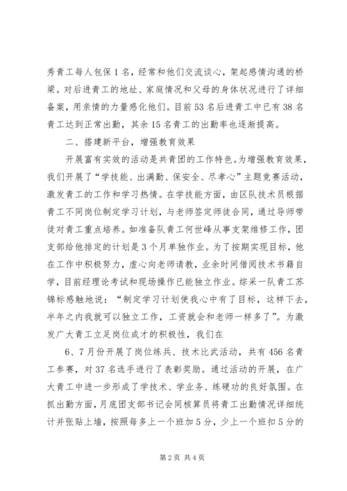 做好青工思想政治工作引导青工爱岗敬业 (4).docx