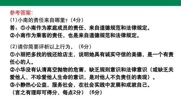 第三单元 勇担社会责任 复习课件(共40张PPT)