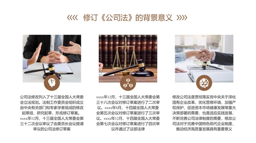 新《公司法》修订内容解读ppt课件模板