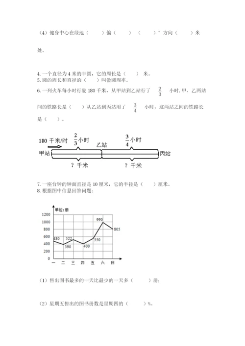 小学数学六年级上册期末考试试卷含答案（研优卷）.docx