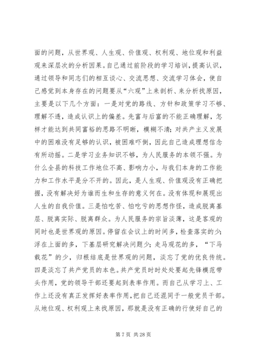 党性自我表现剖析材料.docx