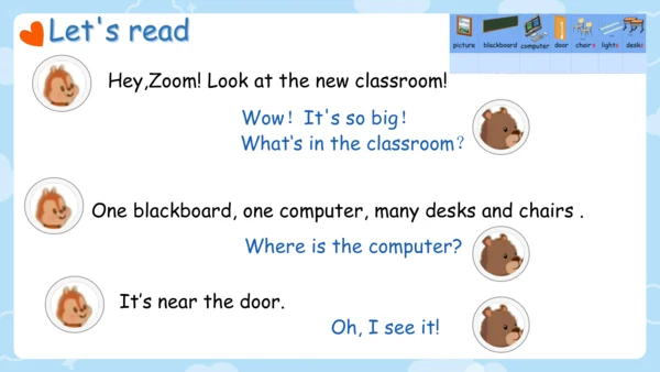 Unit 1 My classroom-Part A Let's talk & learn 课件(共