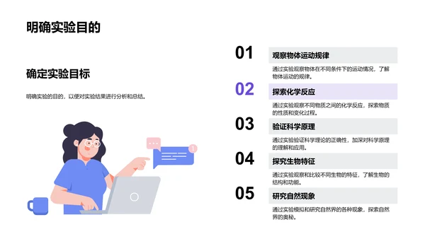 科学实验教学课件PPT模板