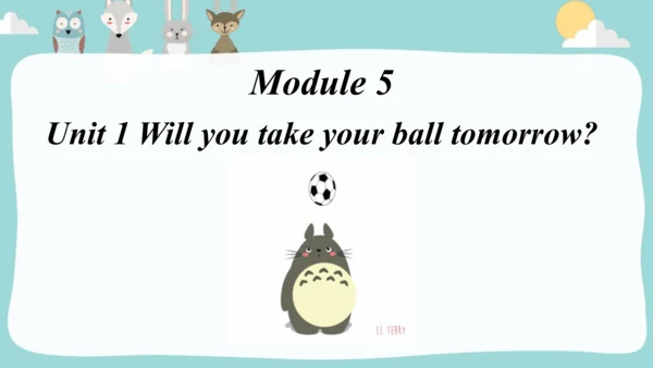 Module5Unit1 Will you take your ball tomorrow 课件(共