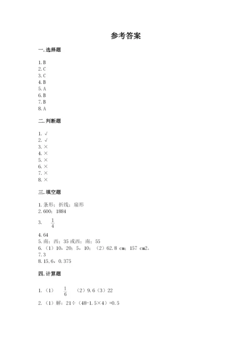 小学六年级上册数学期末测试卷附参考答案【名师推荐】.docx