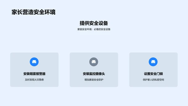 家庭安全讲解会PPT模板