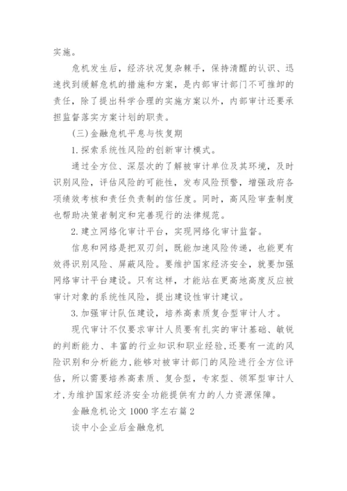 金融危机论文1000字左右.docx