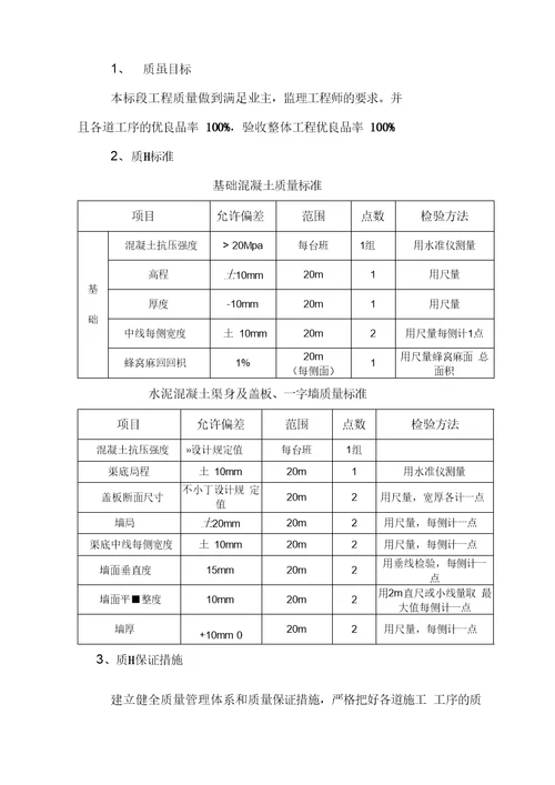 出水口施工工艺