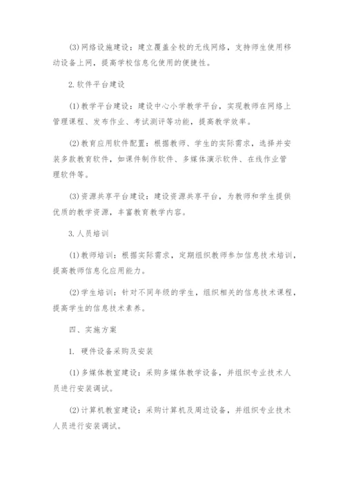 中心小学教育信息化建设实施方案.docx