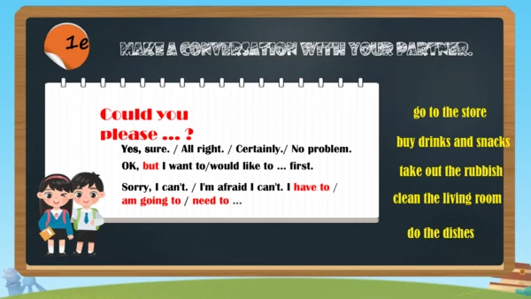 Unit3 Section B (1a-1d) 课件+内嵌音频（人教新目标八下Could you p