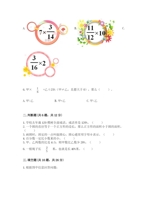 2022人教版六年级上册数学期末测试卷带答案ab卷.docx