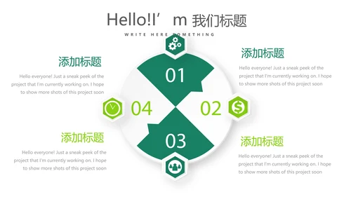 绿色公司产品介绍宣传通用PPT动态模板