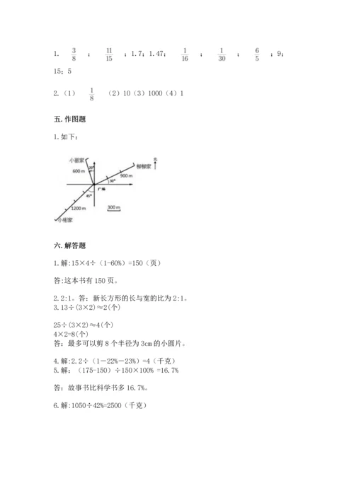 人教版小学六年级上册数学期末测试卷带下载答案.docx