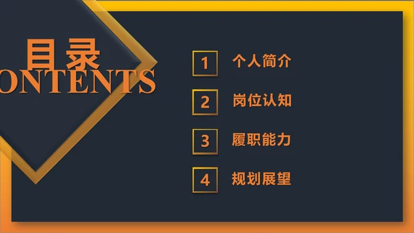 岗位竞聘报告通用PPT模板