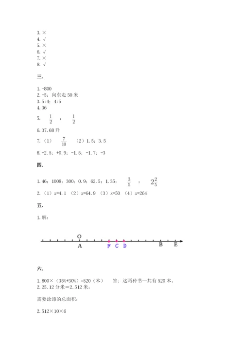 青岛版数学小升初模拟试卷附答案（满分必刷）.docx