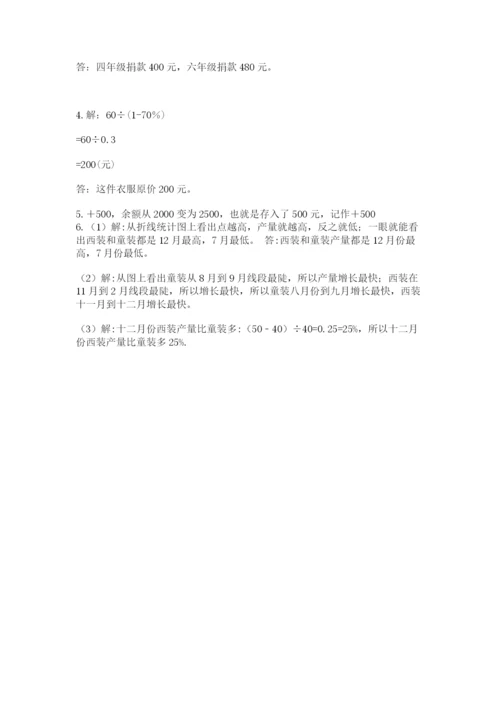实用小学数学青岛版六年级下册期末测试卷附答案【培优a卷】.docx