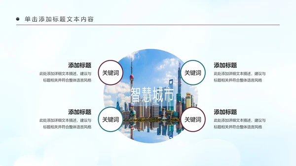 智慧城市互联网＋建设发展建筑规划PPT