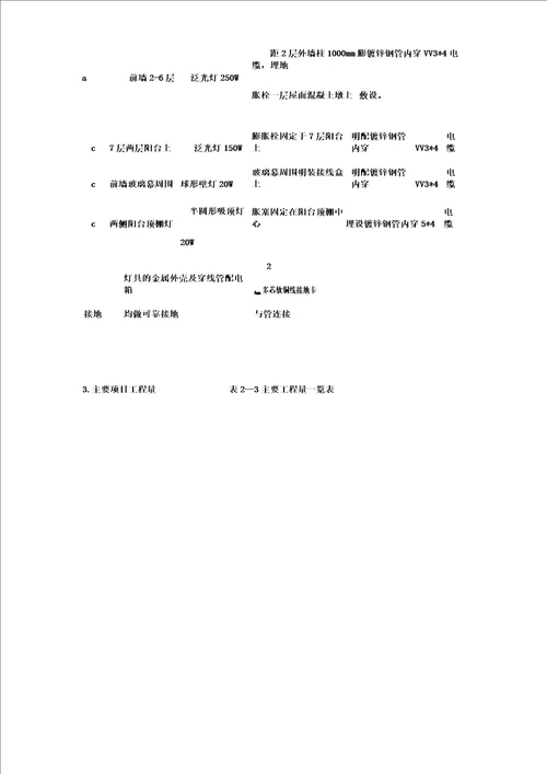 新某室外景观亮化工程施工方案