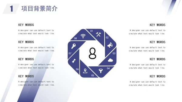 渐变几何风项目计划书通用PPT模板