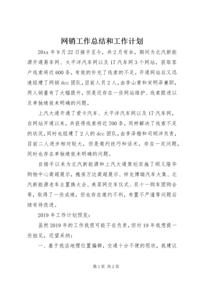 网销工作总结和工作计划.docx