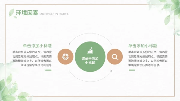 绿色小清新大学生职业生涯规划