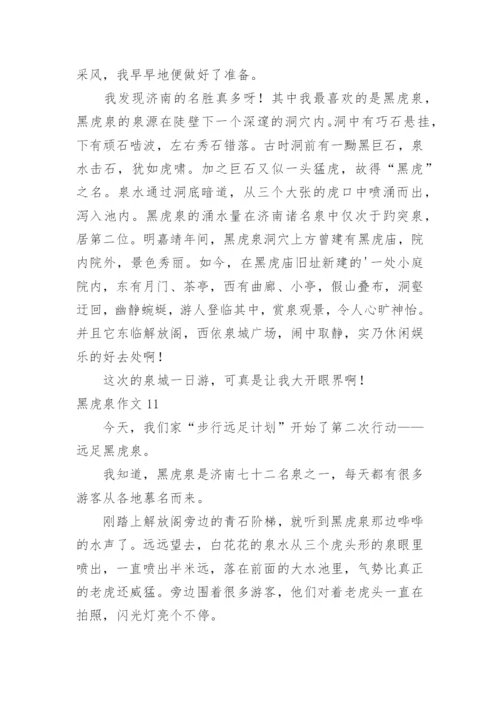 黑虎泉作文.docx