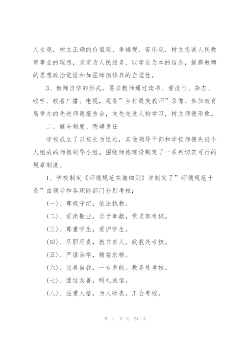 学校2022年师德师风工作总结.docx