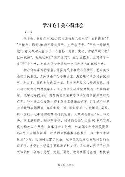 学习毛丰美心得体会 (6).docx