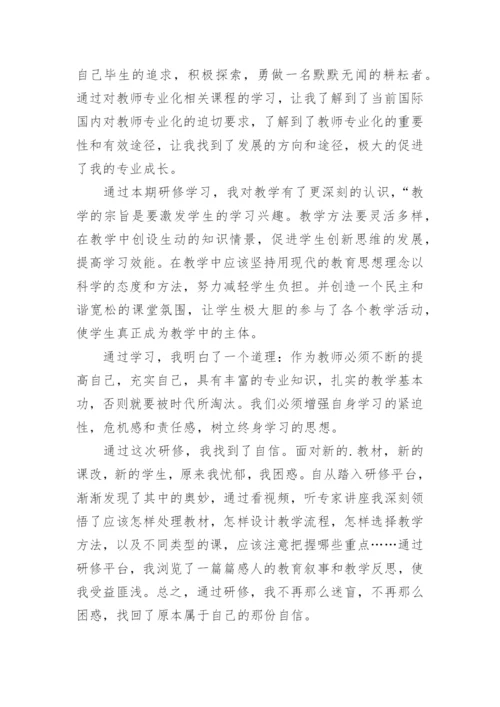 小学英语教师研修总结.docx