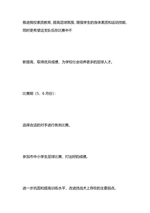 初中足球队训练计划.docx