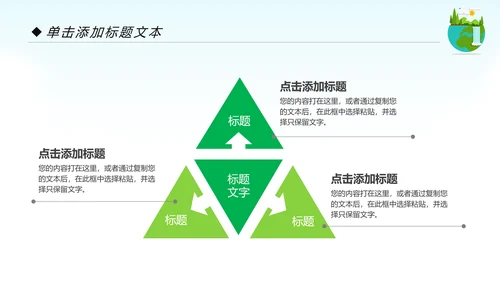 绿色环保生态地球保护环境动态PPT模板