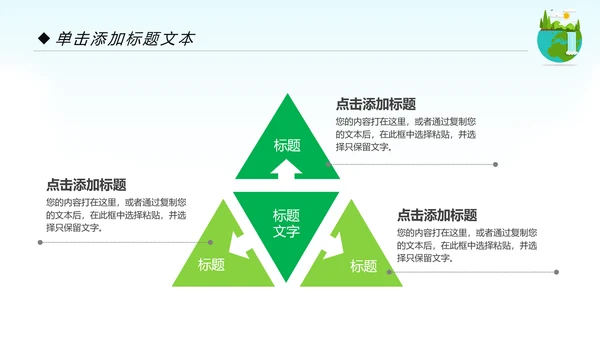 绿色环保生态地球保护环境动态PPT模板
