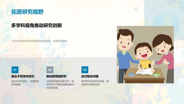 交叉学科开题答辩PPT模板