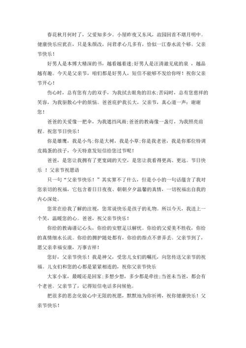 父亲节感恩话语五篇.docx