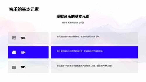 音乐基础与欣赏PPT模板