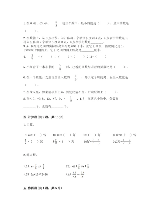 人教版六年级下册数学期末测试卷加精品答案.docx