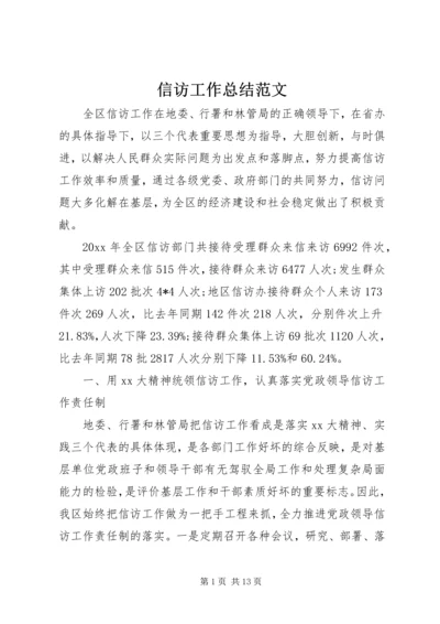 信访工作总结范文.docx