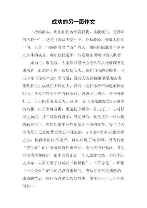 成功的另一面作文.docx