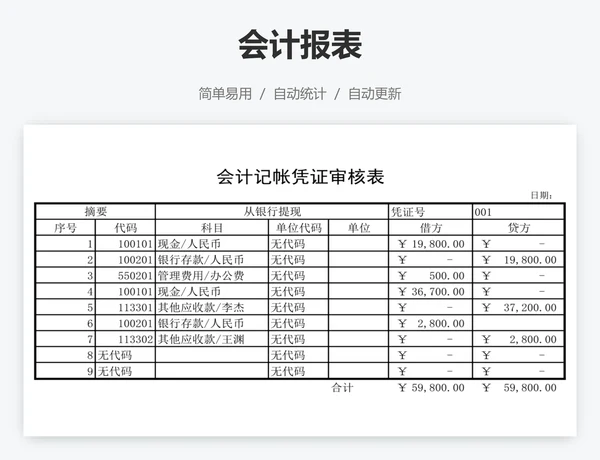 会计报表